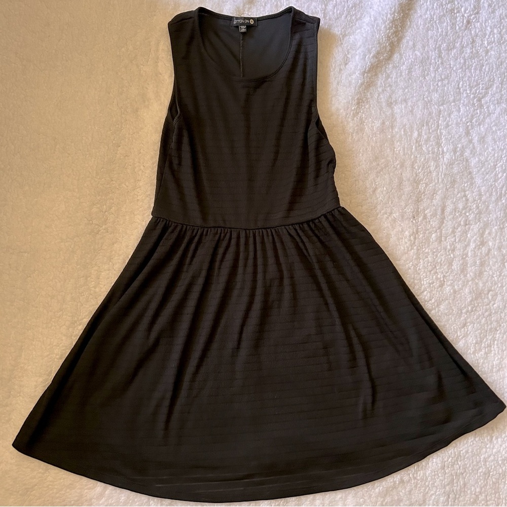 Black dress, Casual, Size M, sleeveless,